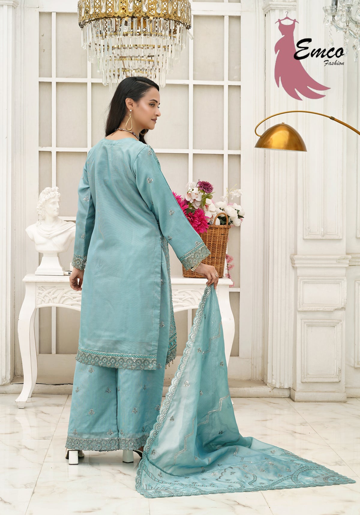 Powder Blue Bliss 3-Piece Pret