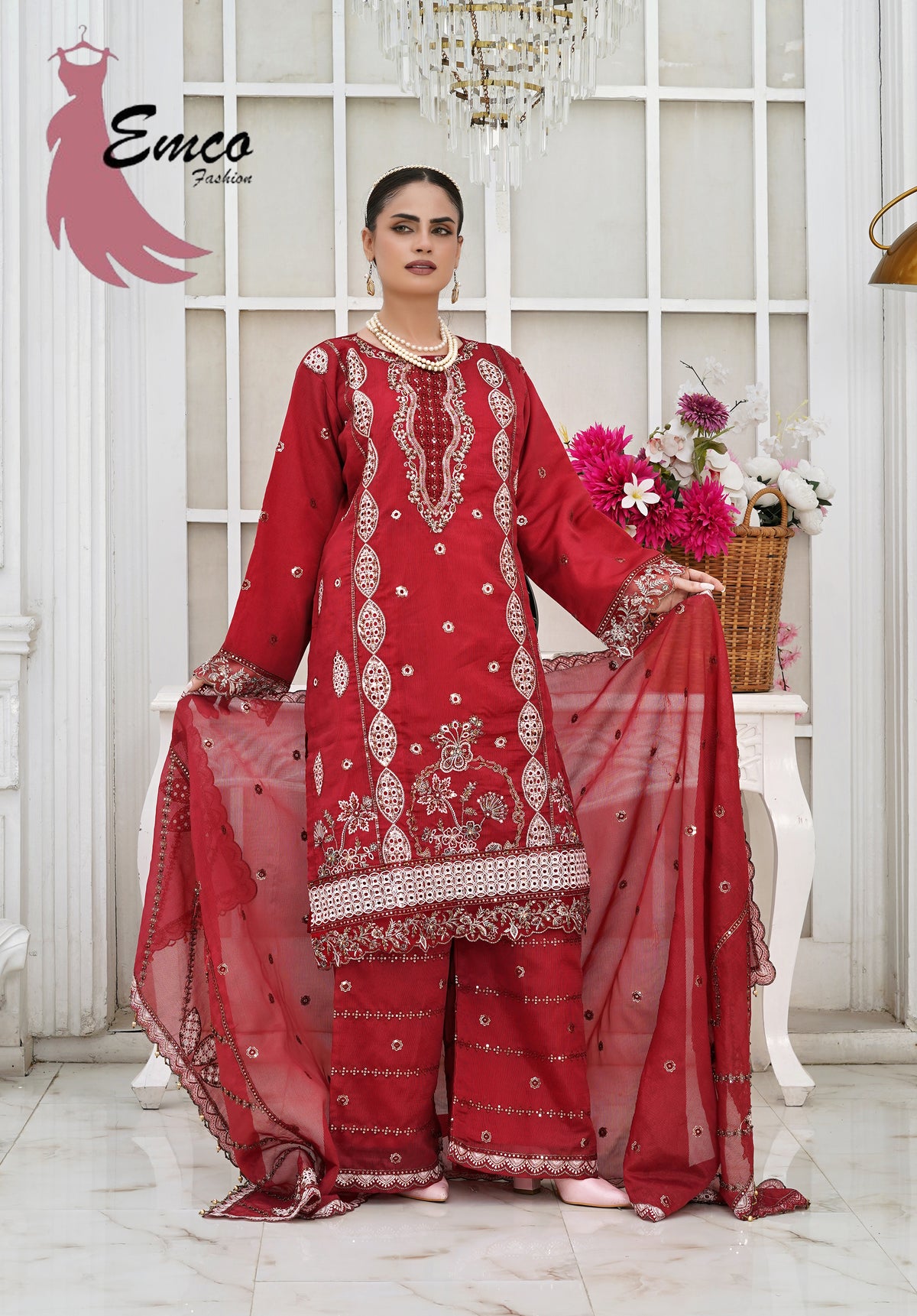 Ruby Elegance 3-Piece Pret