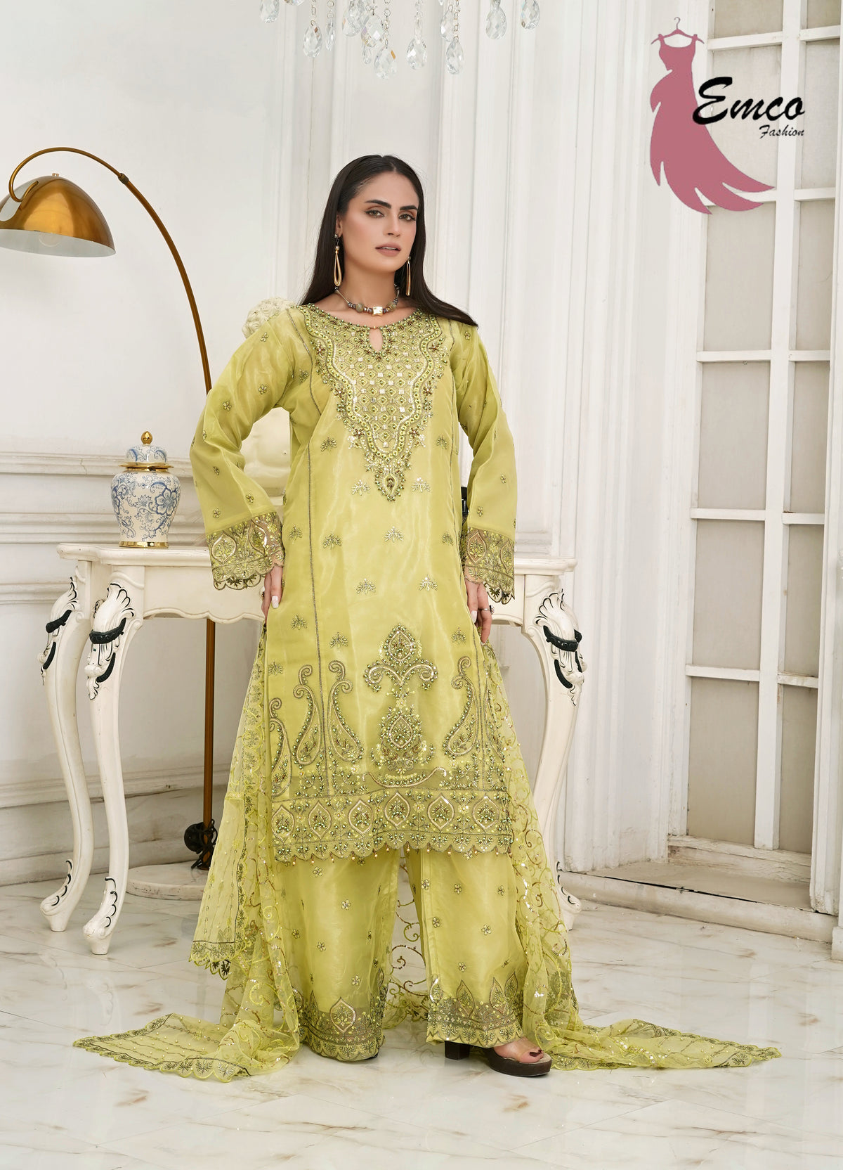 Lime Radiance 3-Piece Pret