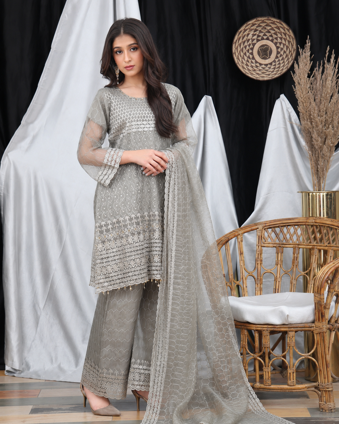 Silver Mist  3-Piece Pret