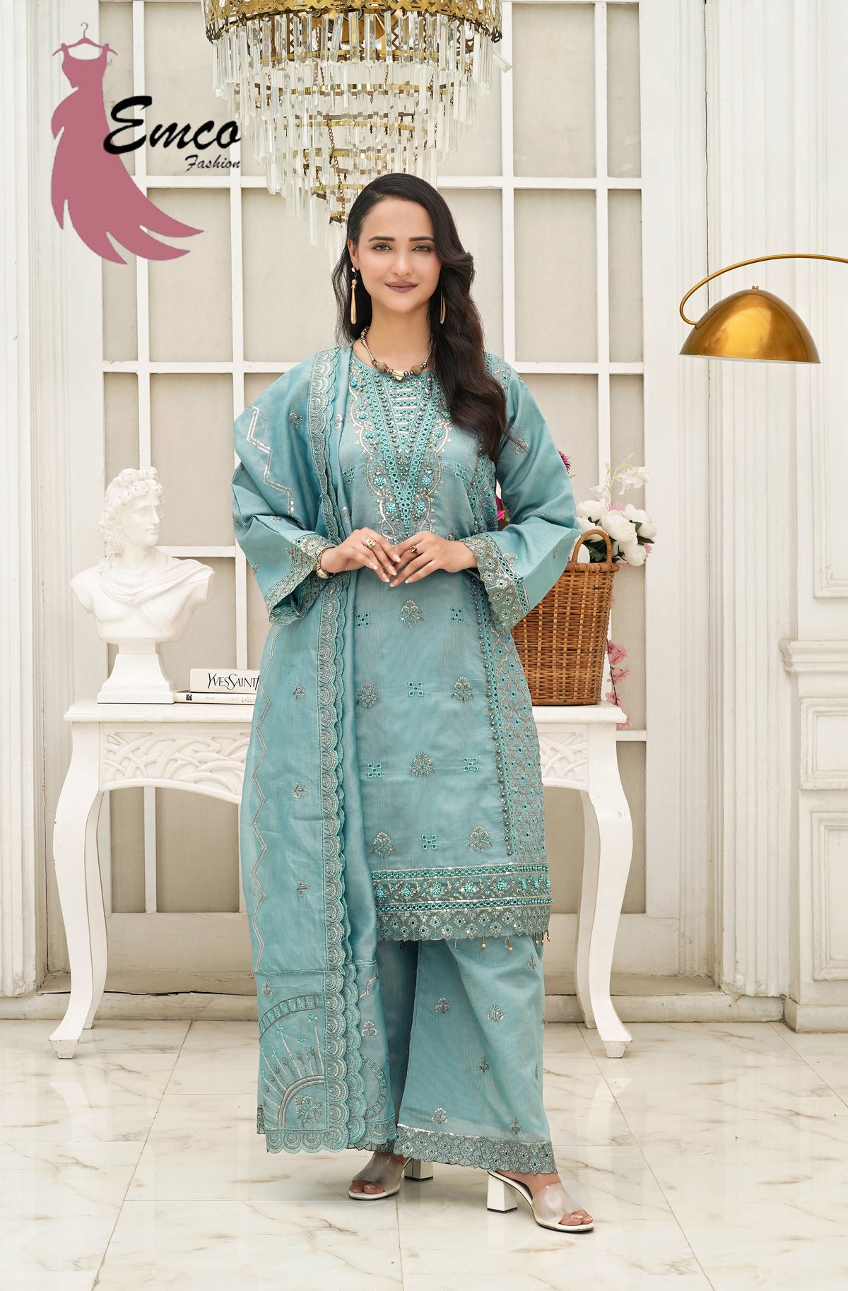 Powder Blue Bliss 3-Piece Pret